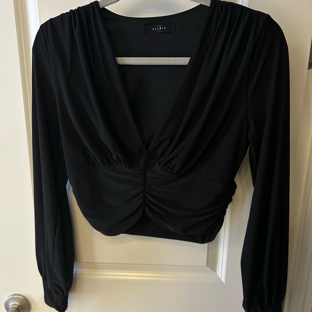 Elegant Black Women's Top